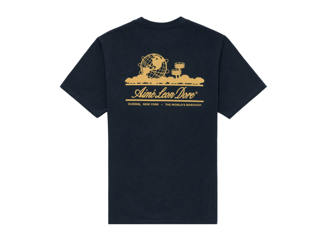 Aime Leon Dore Unisphere Short-Sleeve Tee Navy - photo 2