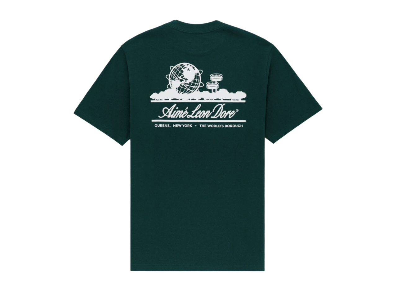 Aime Leon Dore Unisphere Short-Sleeve Tee Green - photo 2