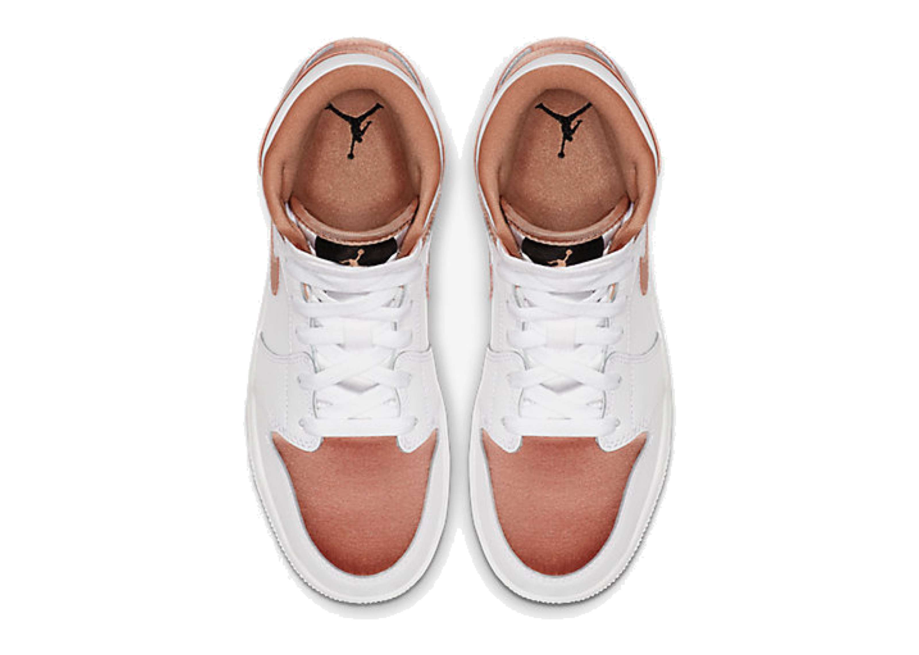 Air Jordan 1 Mid White Rose Gold (Grade School) - photo 3