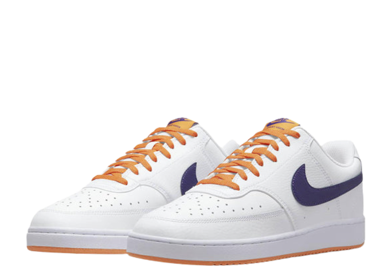 Nike Court Vision Low White Light Curry Electric Purple - photo 2