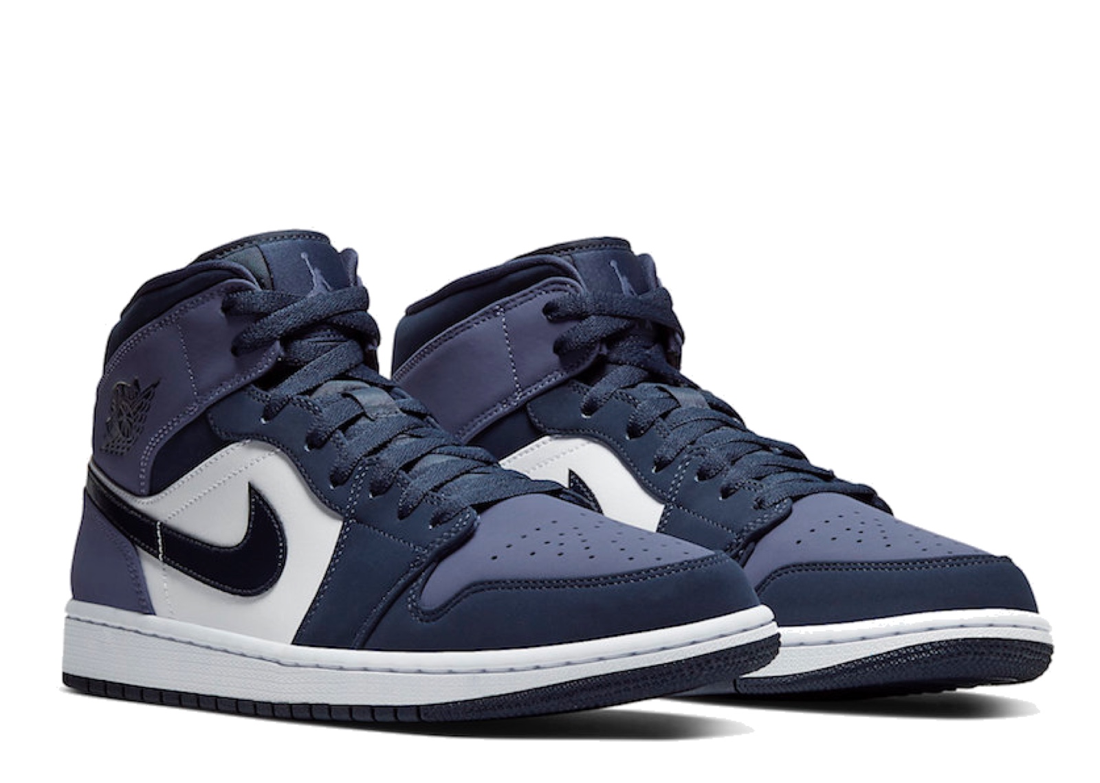 Air Jordan 1 Mid Obsidian Sanded Purple - photo 2