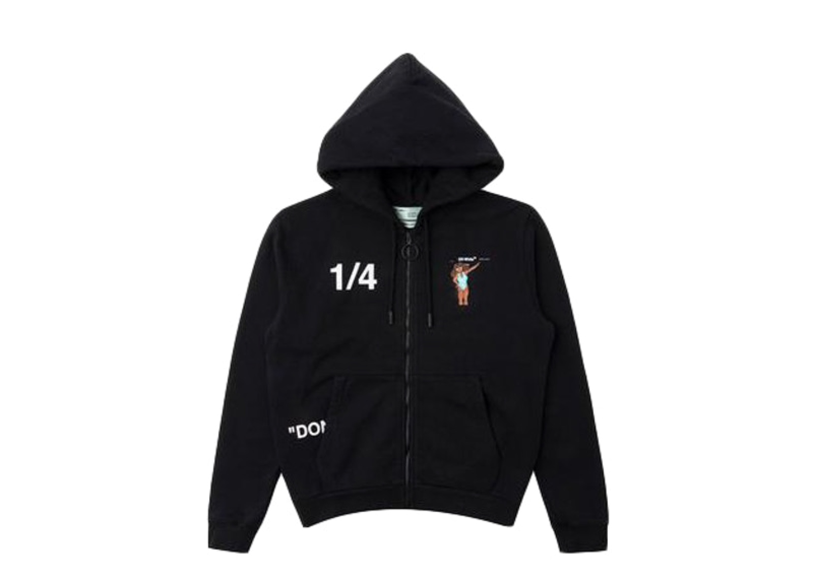 Off-White Dondi White Woman Zip Up Hoodie 
