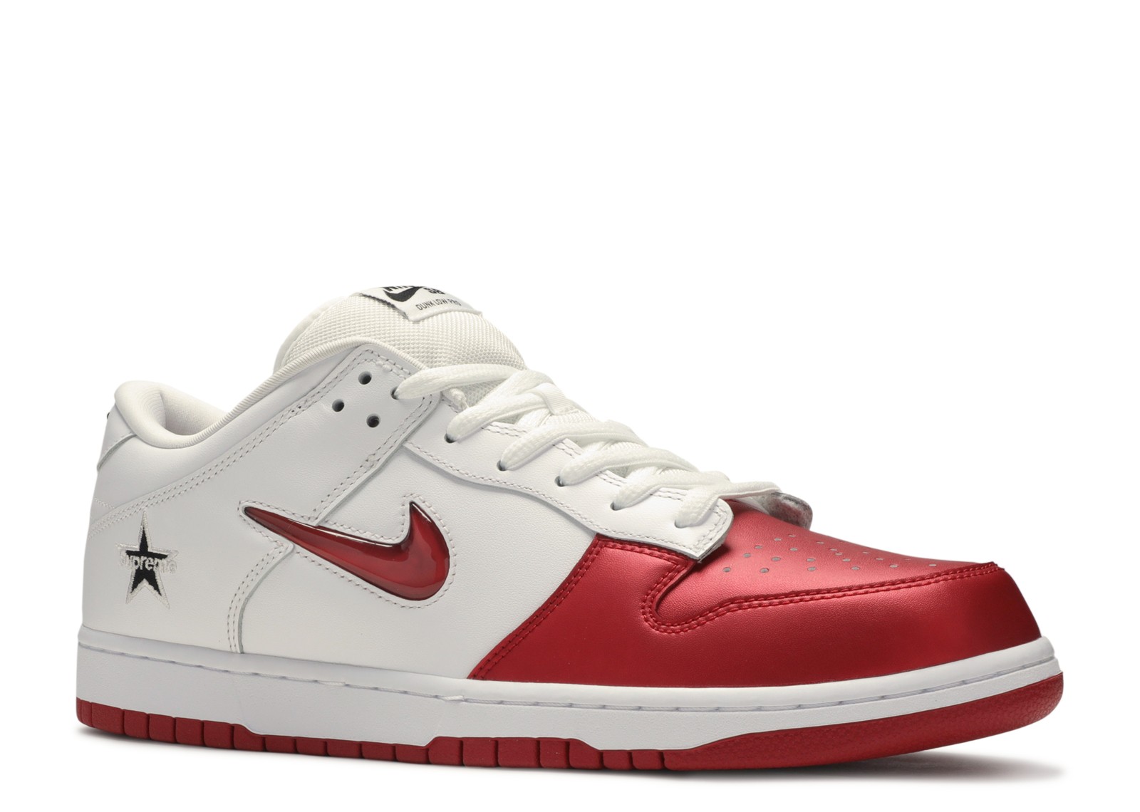 Nike SB Dunk Low Supreme Jewel Swoosh Red - photo 2