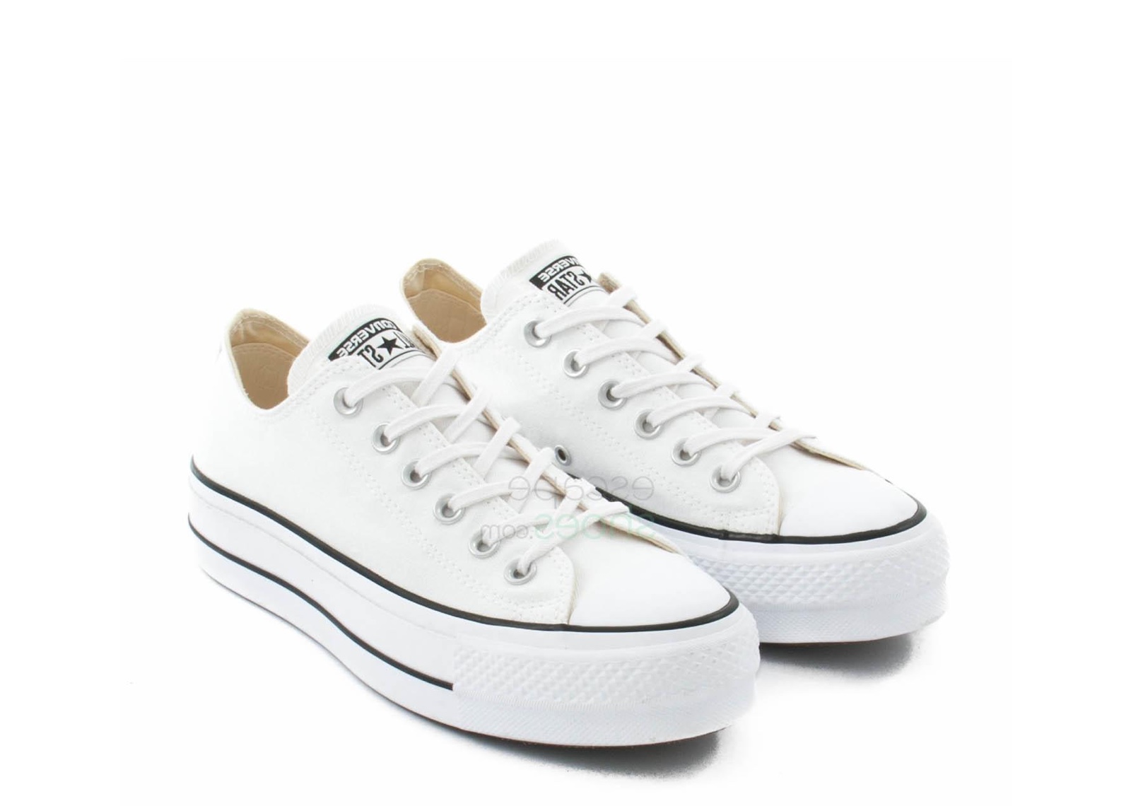 Converse Chuck Taylor All-Star Lift Ox White Black (Women's) - photo 2