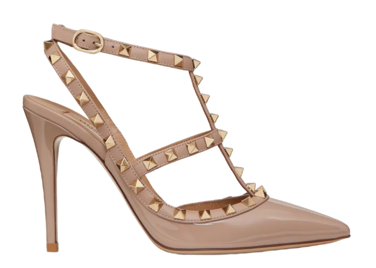 Valentino Patent Rockstud Caged Pump