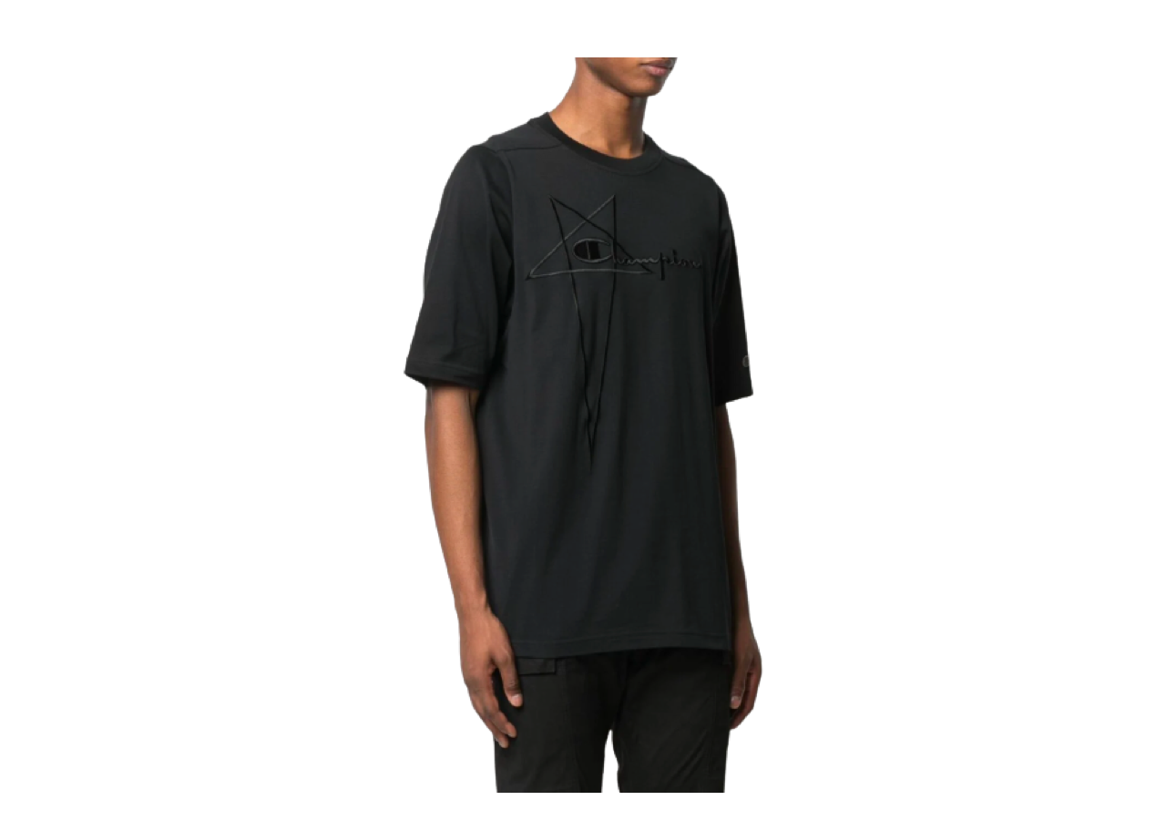 Rick Owens x CHAMPION Embroidered Logo Oversized T-Shirt (M) - photo 3