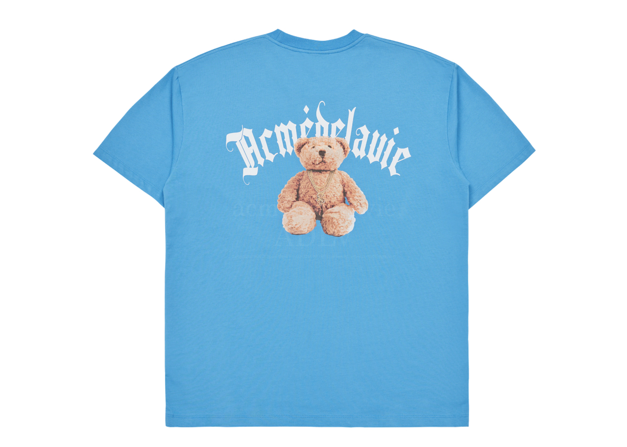 ADLV X LISA Gold Chain Bear Doll T-shirt Blue - photo 2