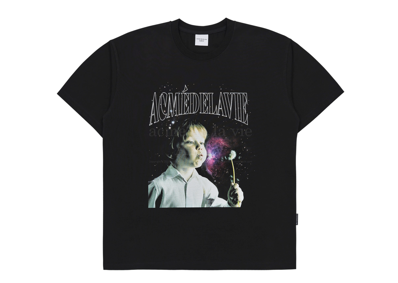 Acme De La Vie DTP Baby Face T-Shirt Dandelion Boy Black