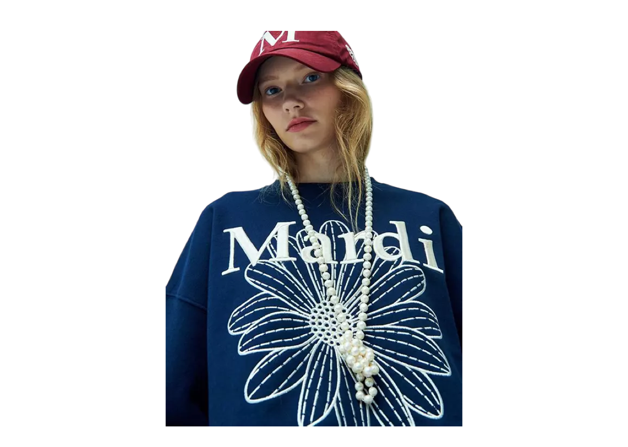 Mardi Mercredi Flower Sweatshirt Mardi Needlework