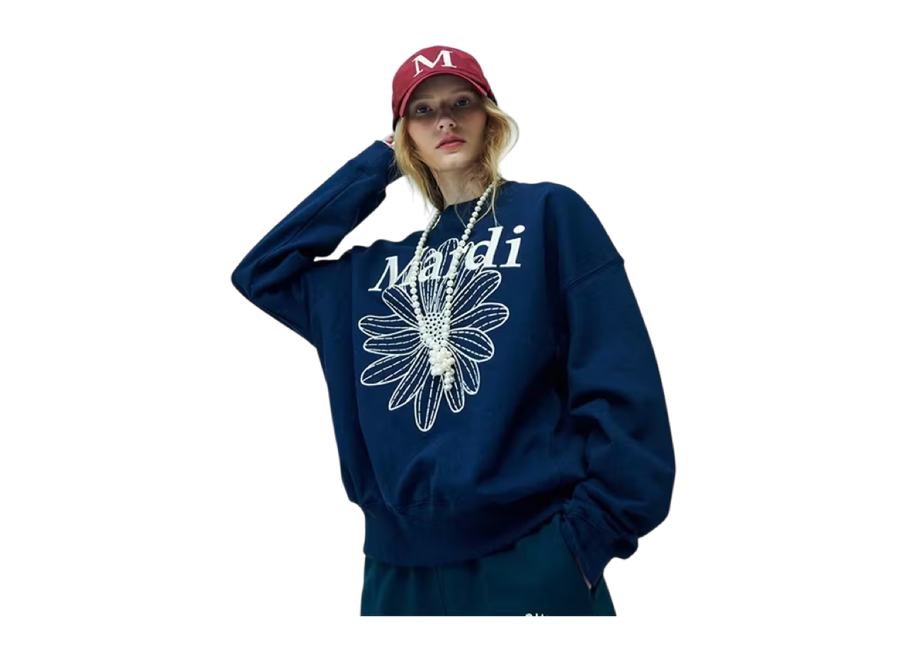 Mardi Mercredi Flower Sweatshirt Mardi Needlework - photo 2