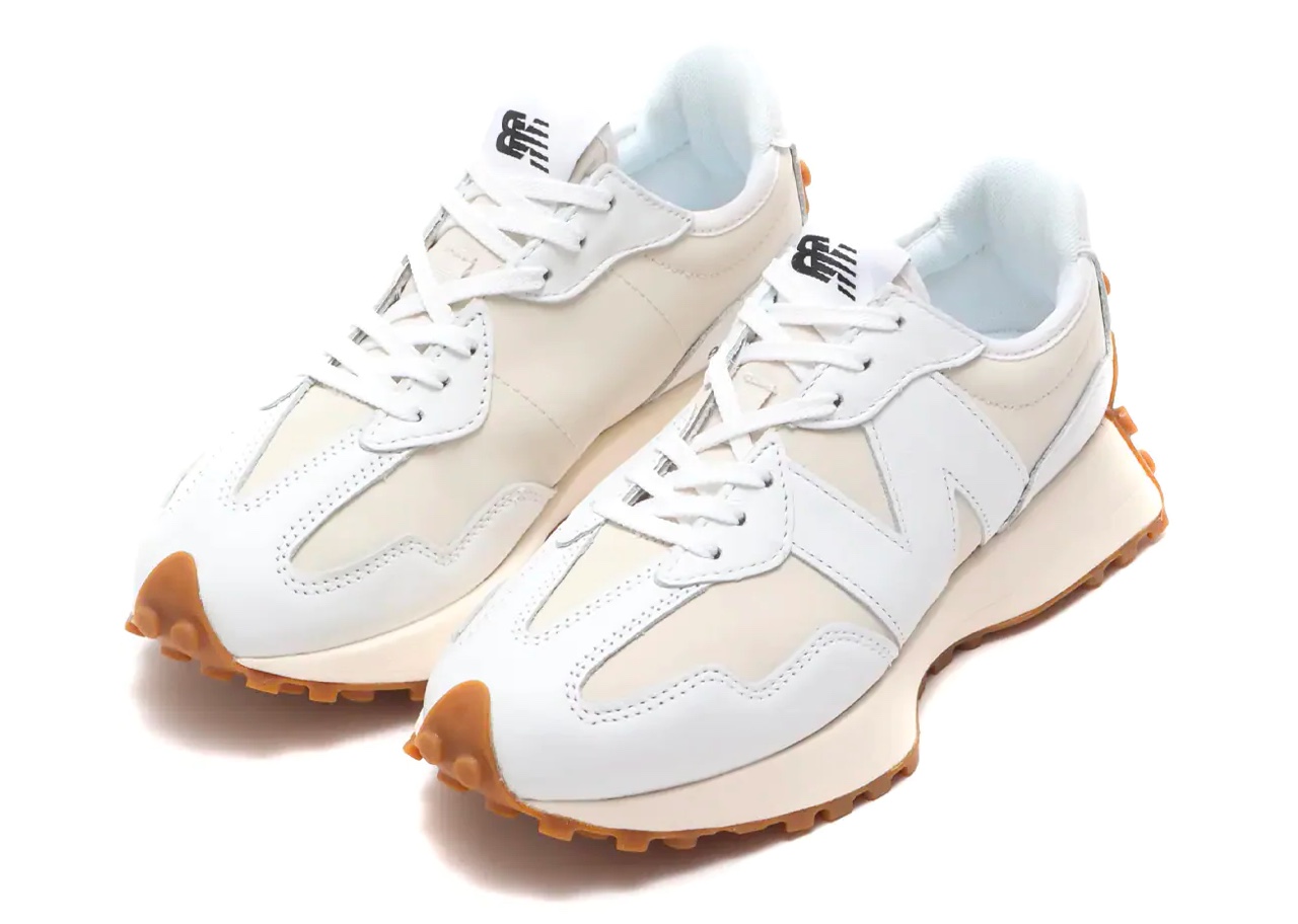 New Balance 327 White Moonbeam Gum (Women's) - photo 2