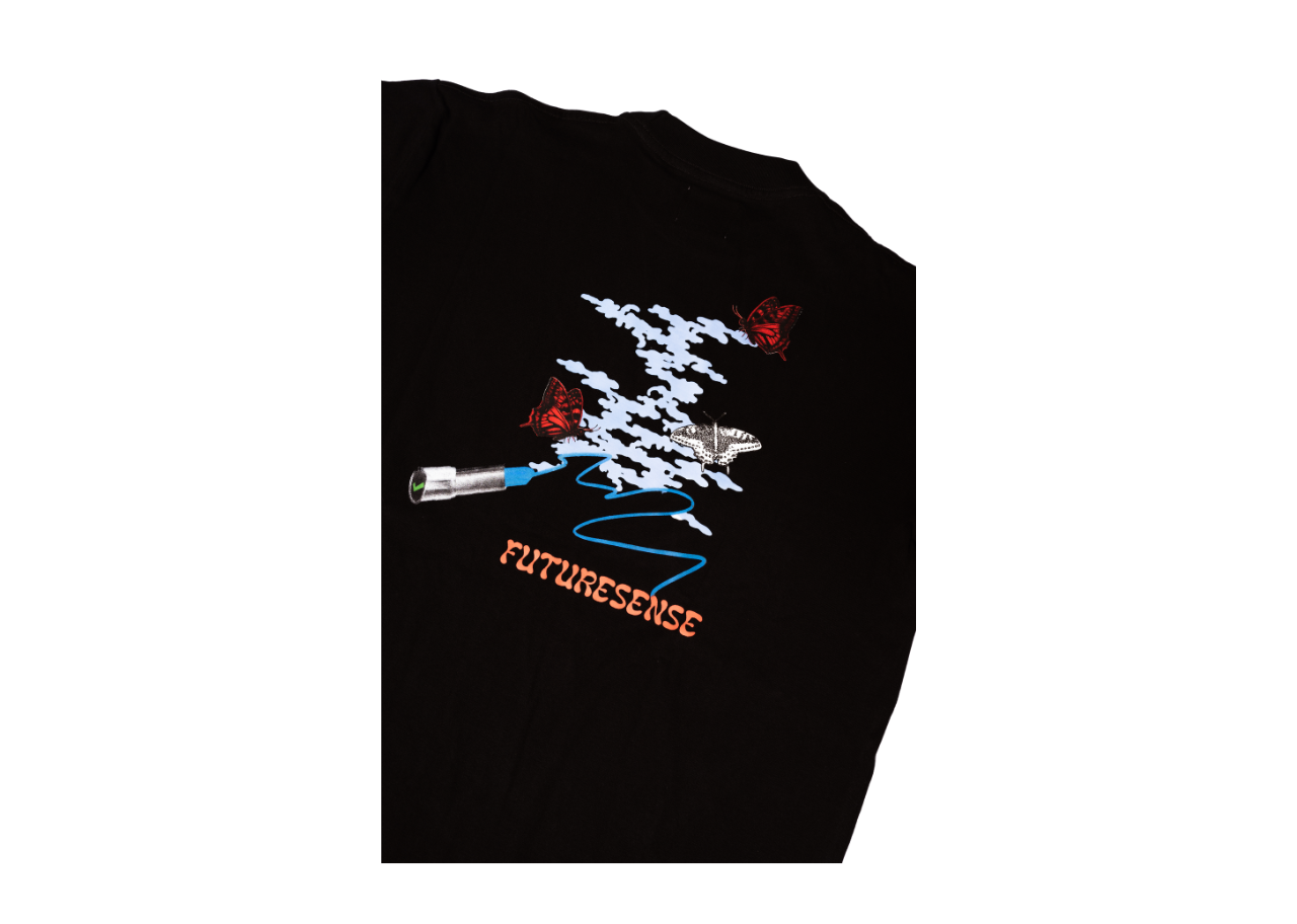 Futuresense x Kick Avenue Lip Butterfly Tee in Black - photo 4