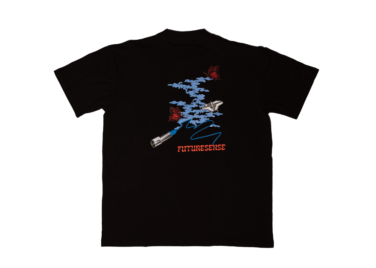 Futuresense x Kick Avenue Lip Butterfly Tee in Black - photo 2