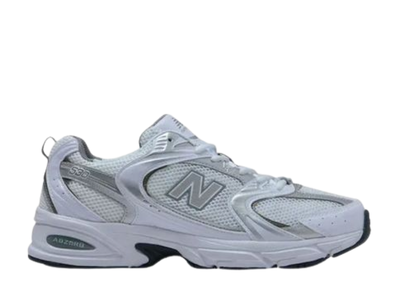 New Balance 530 White Silver Metallic