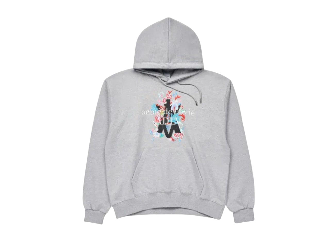 ADLV X Lisa A Logo Emblem Flower Essential Hoodie Melange