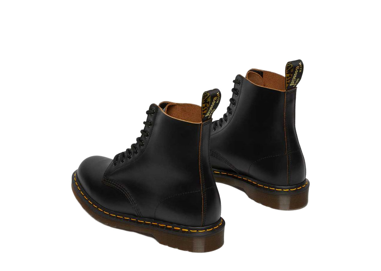 Dr. Martens 1460 Vintage Made In England Lace Up Boot Black Quilon - photo 3