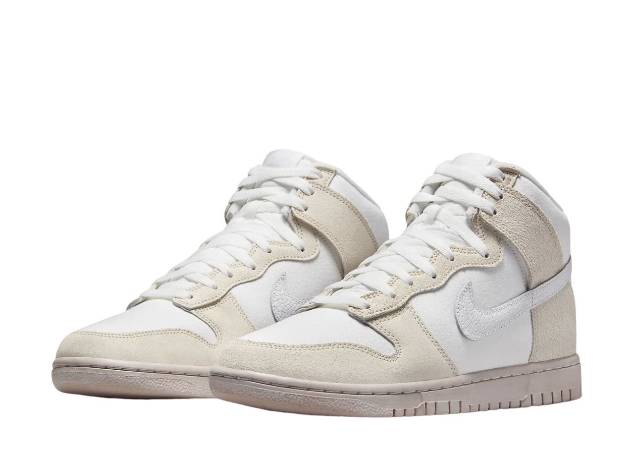 Nike Dunk High Retro PRM Cracked Leather Swoosh - photo 2