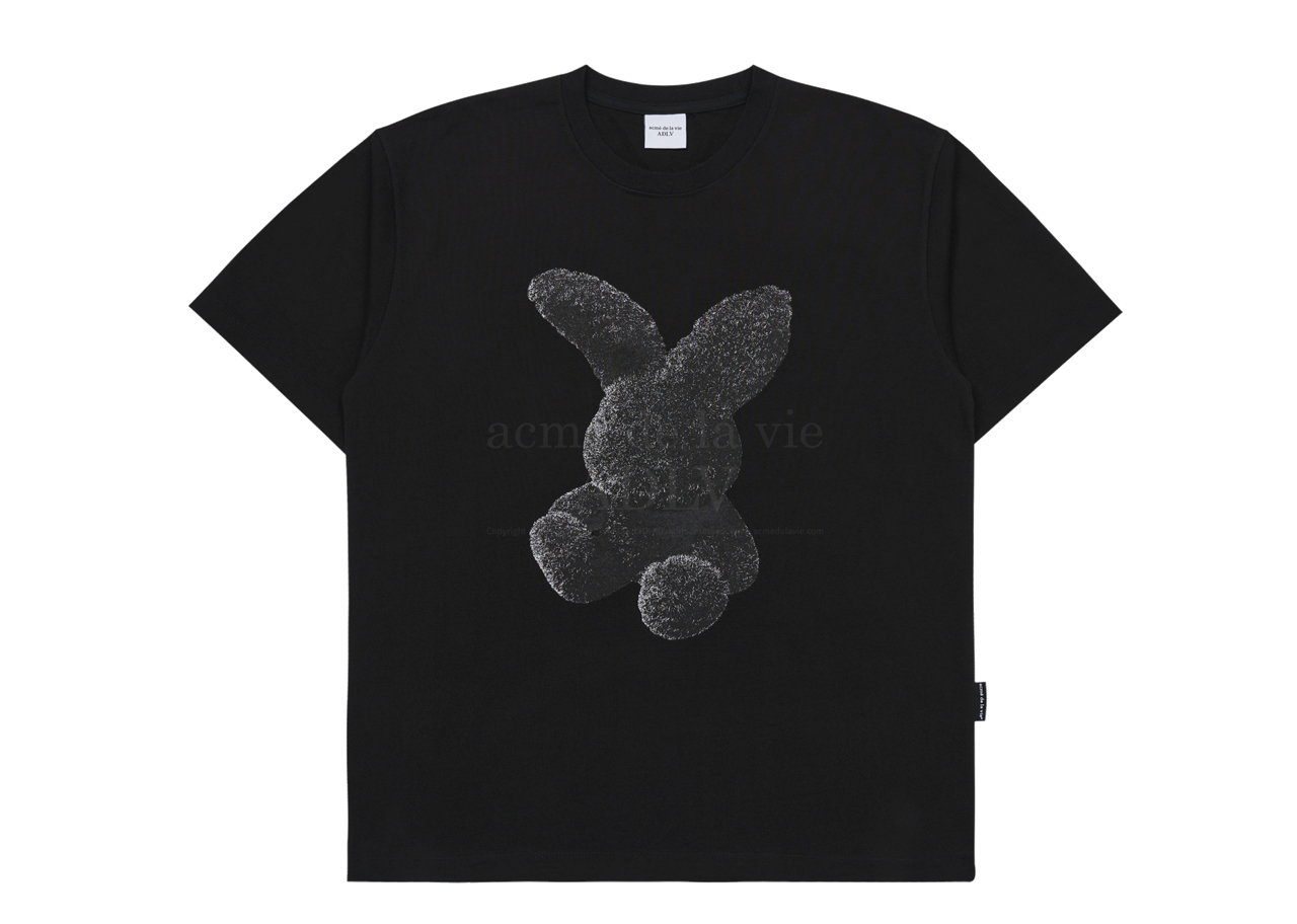 Acme De La Vie Cream Fuzzy Rabbit T-shirt Black