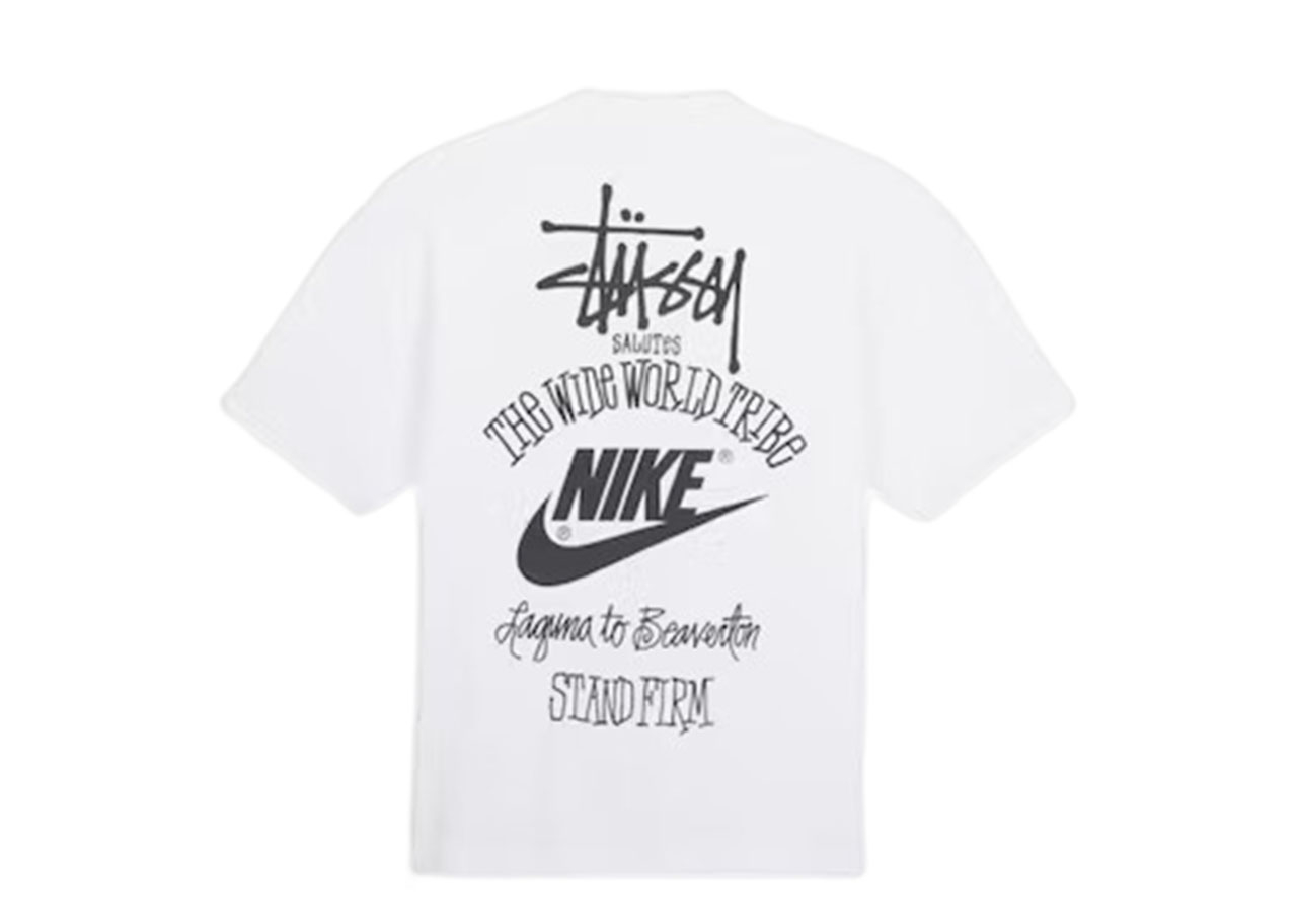 Nike x Stussy The Wide World Tribe T-Shirt White - photo 2