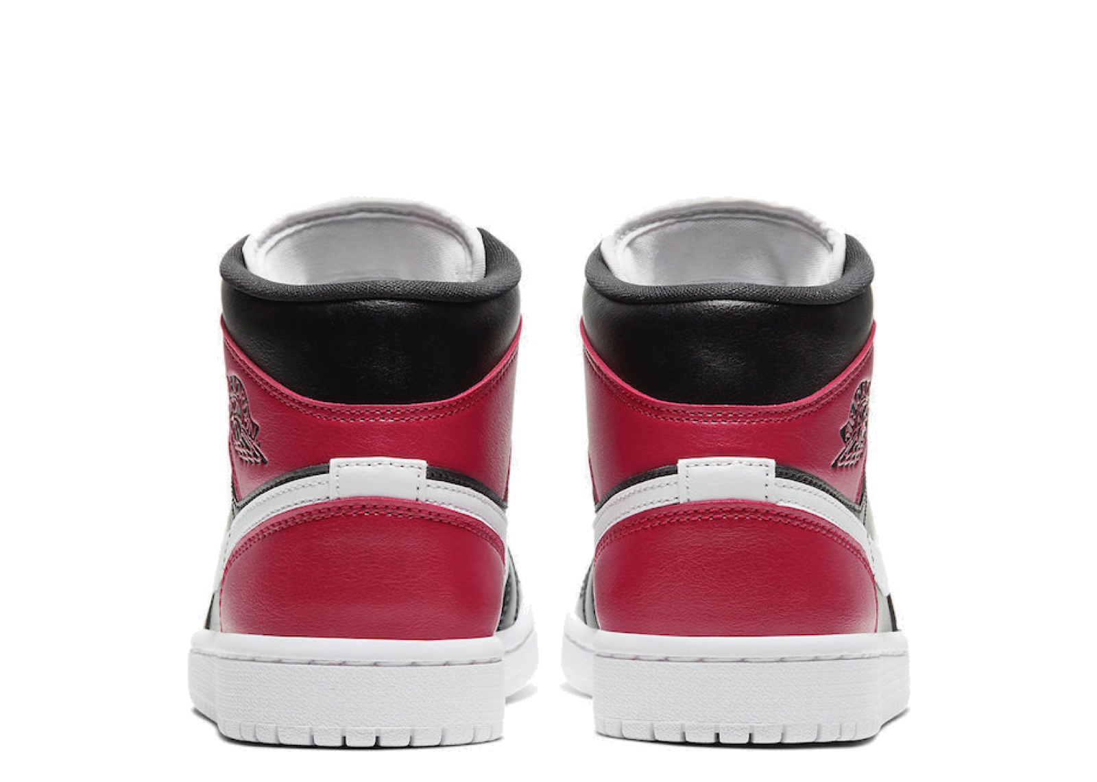 Air Jordan 1 Mid Black Noble Red (Women's) - photo 3