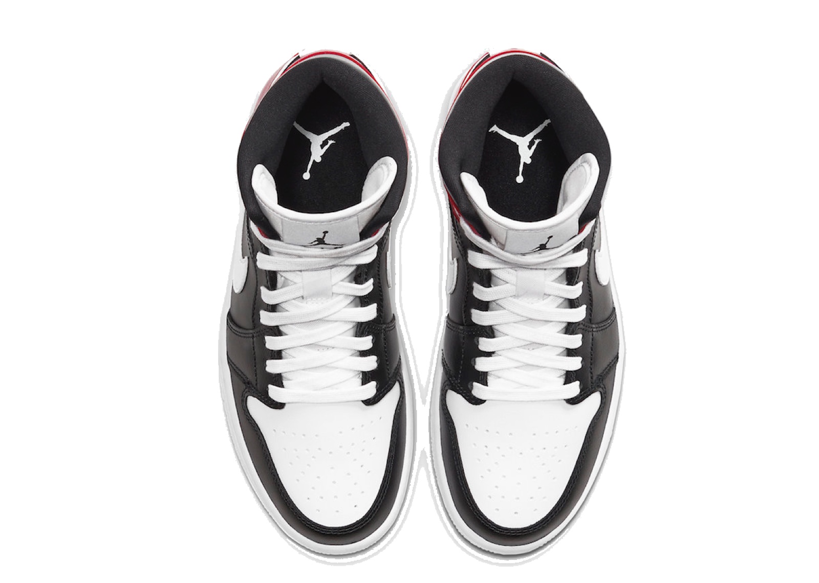 Air Jordan 1 Mid Black Noble Red (Women's) - photo 2