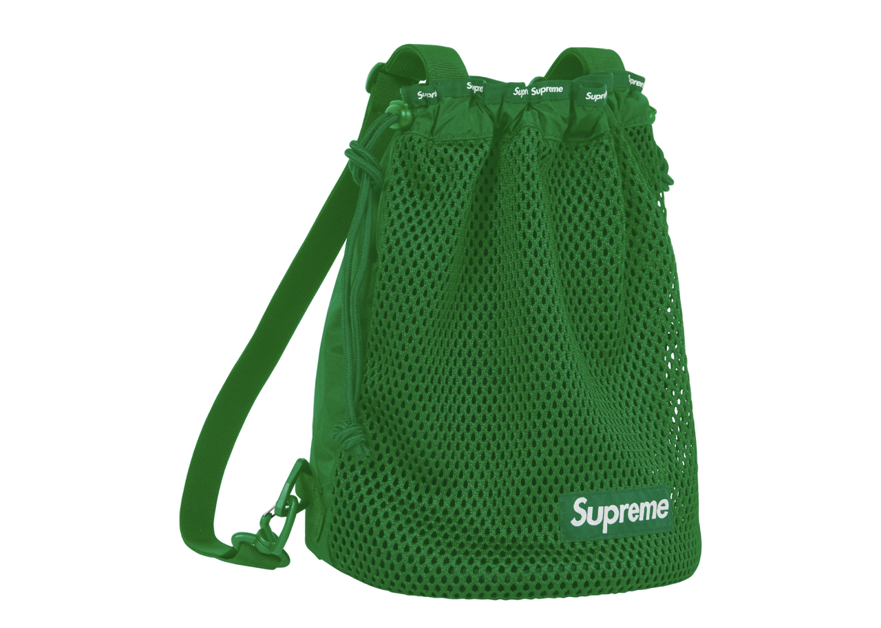 Supreme Mesh Small Backpack Green - photo 2