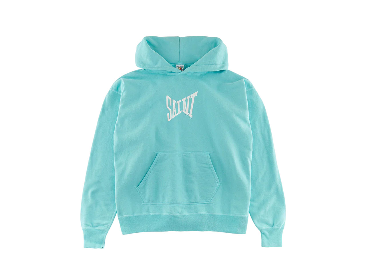 Saint Mxxxxxx Saint Hoodie Blue White