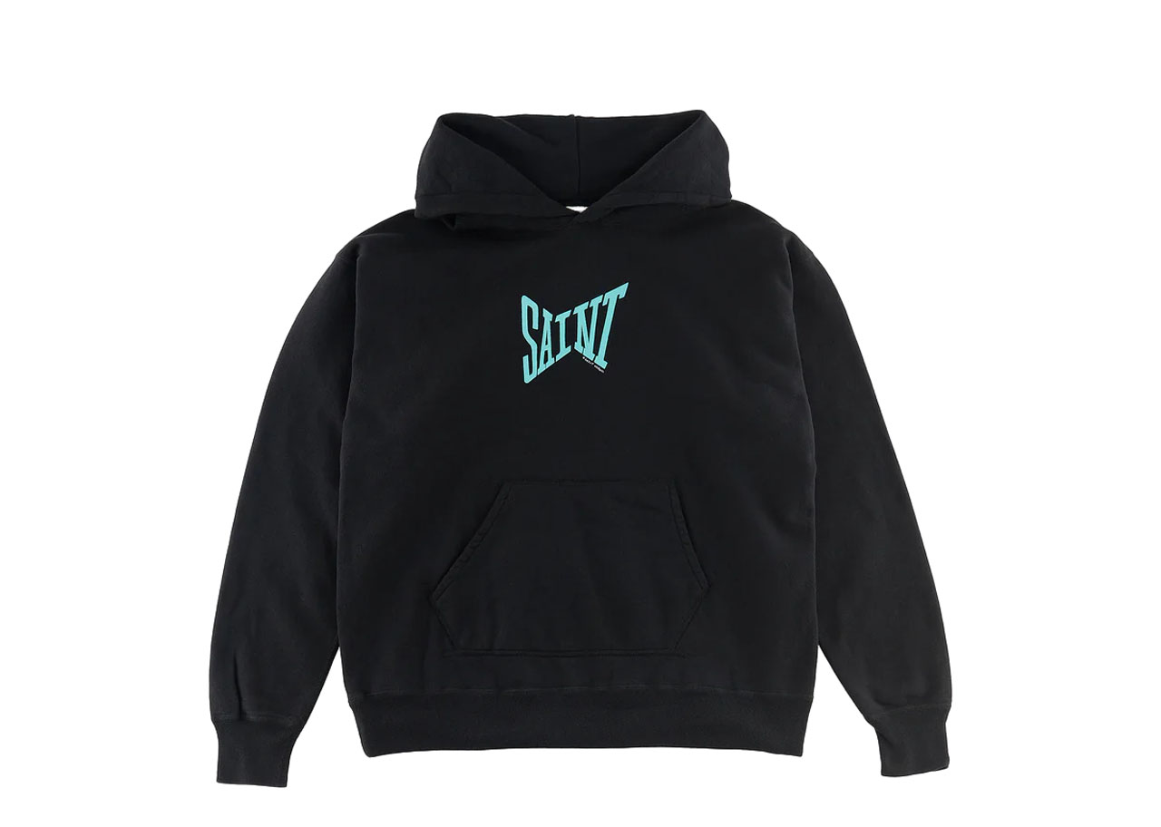 Saint Mxxxxxx Saint Hoodie Black Blue
