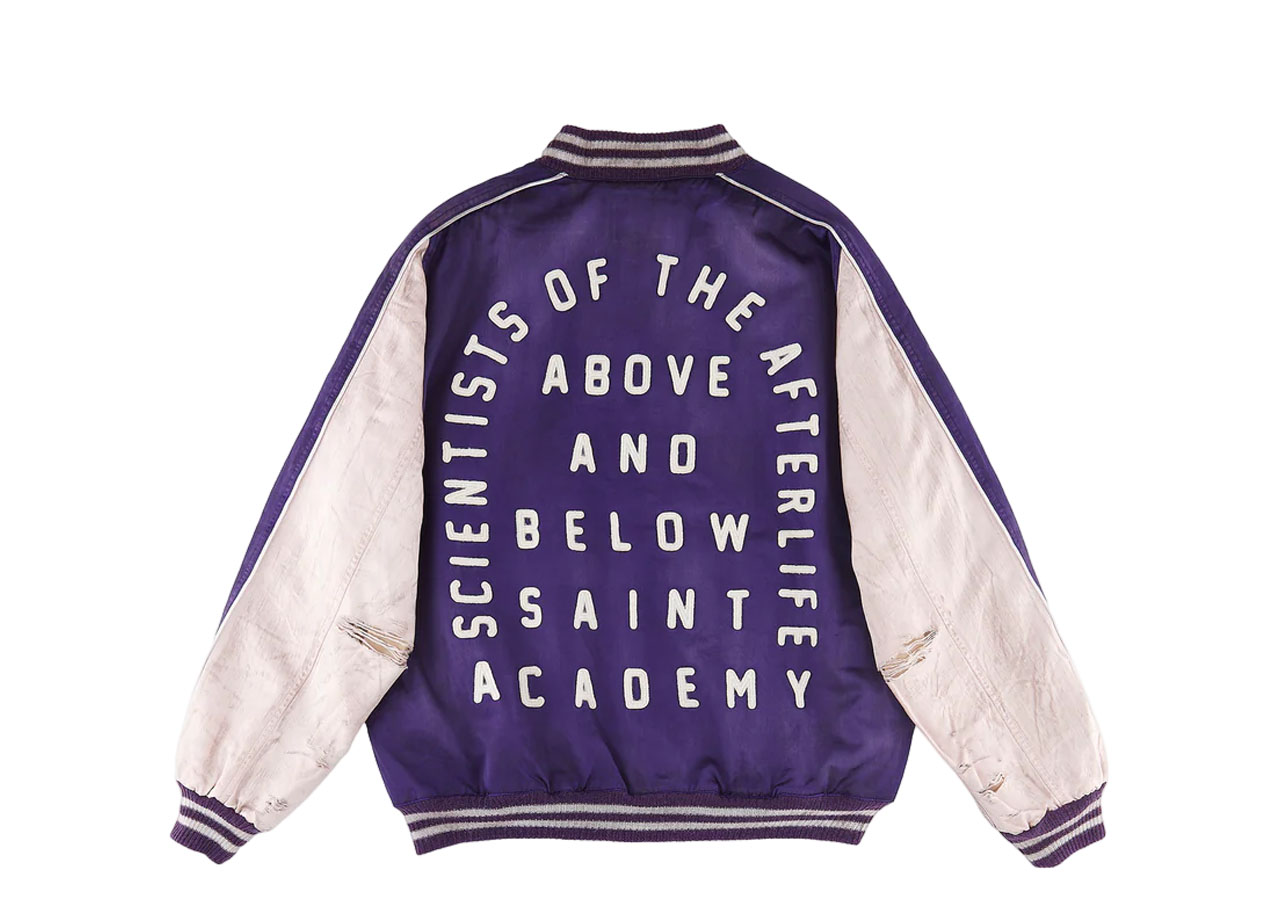 Saint Mxxxxxx x Shermer Academy Sukajan Jacket Purple Pink - photo 2
