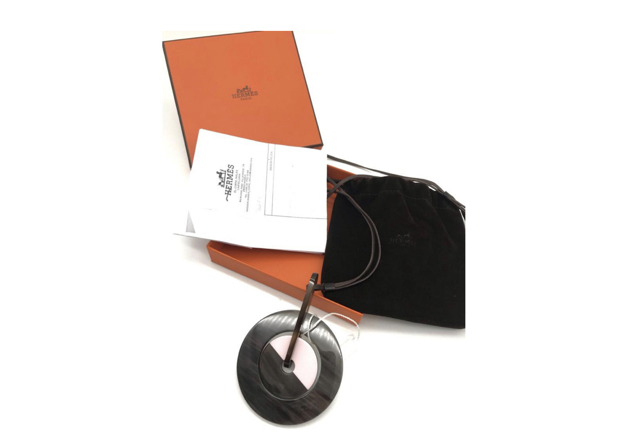 Hermès Horn Necklace Reversible Rotate Two Color - photo 3