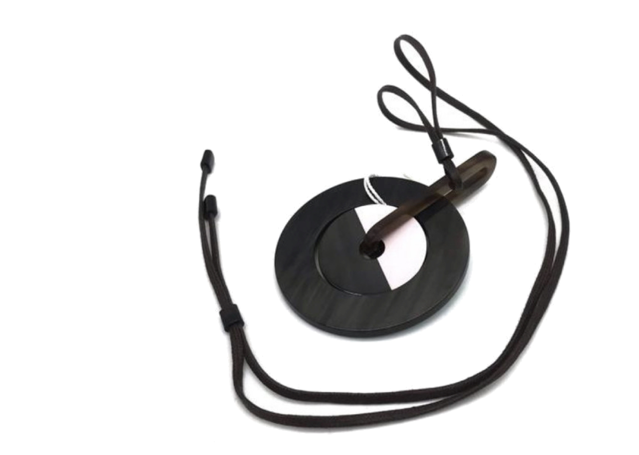 Hermès Horn Necklace Reversible Rotate Two Color - photo 2