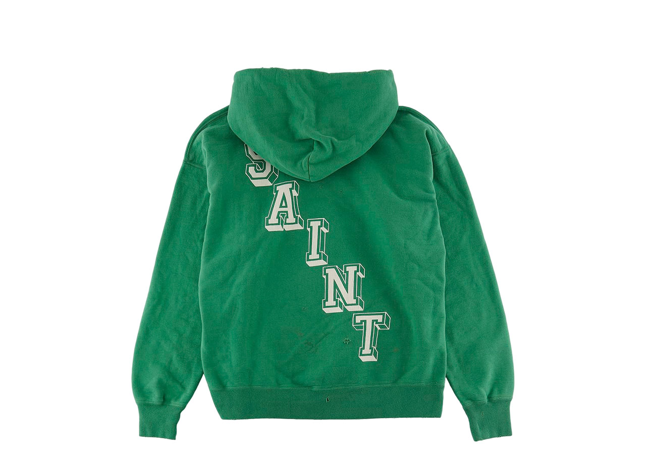 Saint Mxxxxxx Angel Hoodie Vintage Green - photo 2