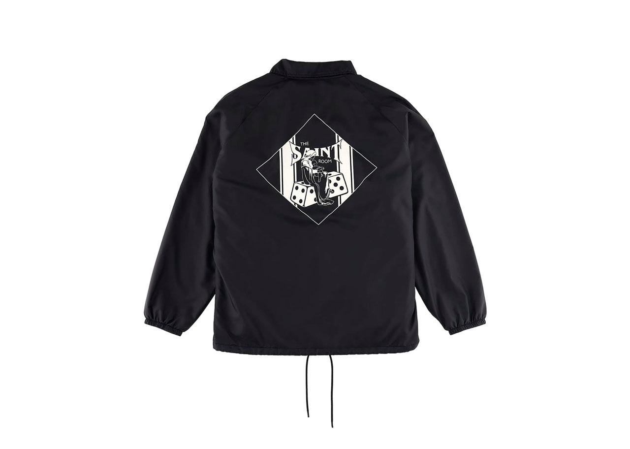 Saint Mxxxxxx x Shermer Academy Coach Jacket Black - photo 2