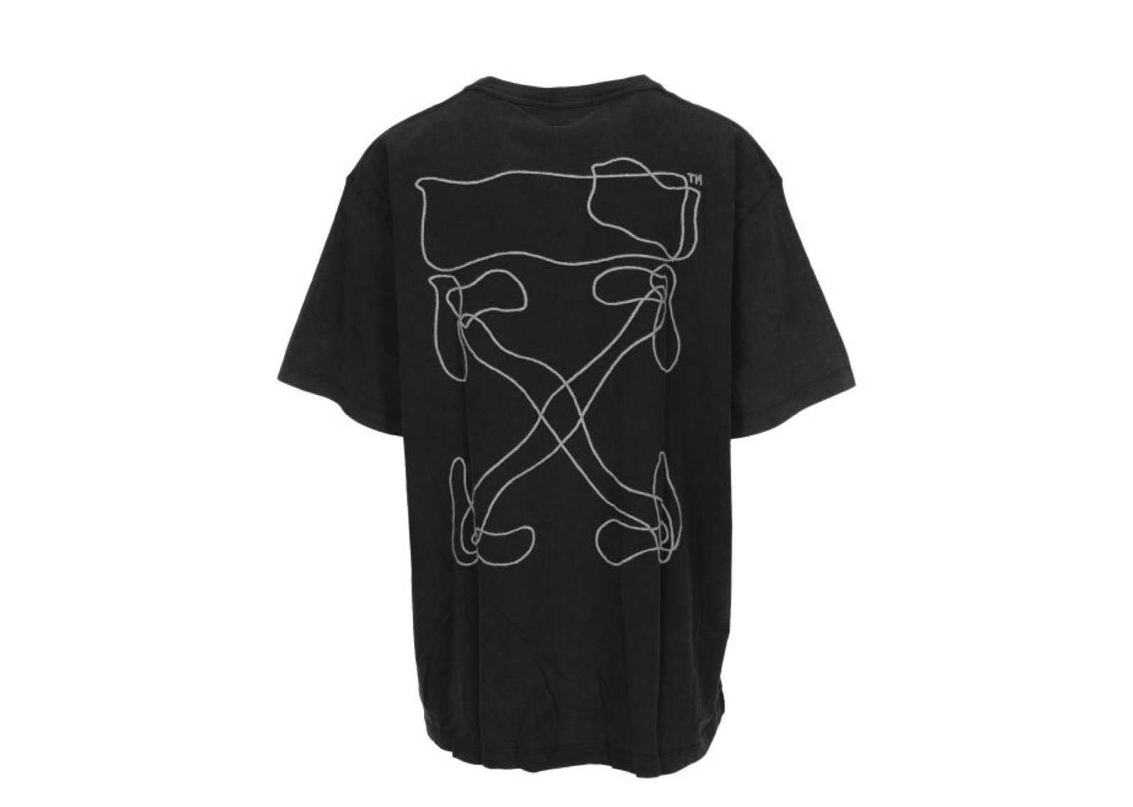 Abstract Arrows S/S Over Tee Black White - photo 2