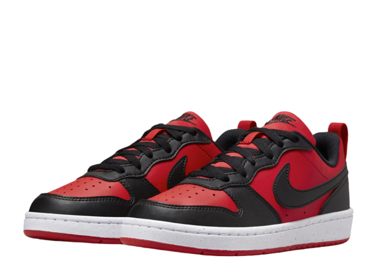 Nike Court Borough Low Recraft University Red Black (Grade School) - photo 2