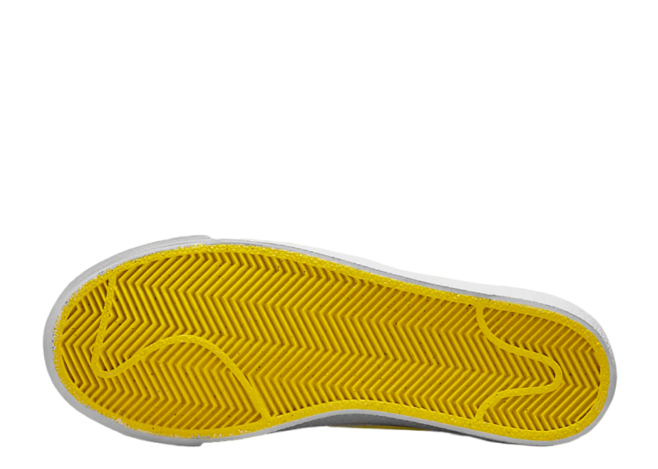 Nike Blazer Low '77 White Opti Yellow (Grade School) - photo 4