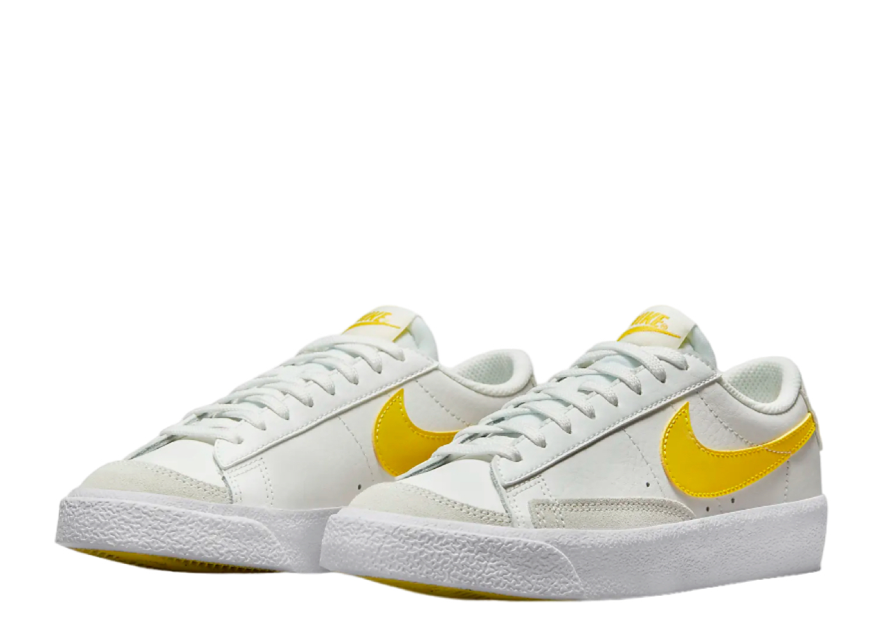 Nike Blazer Low '77 White Opti Yellow (Grade School) - photo 2