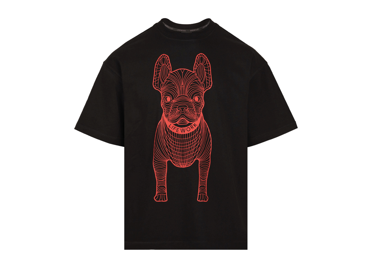 Lifework Big Red Radog Tee Black