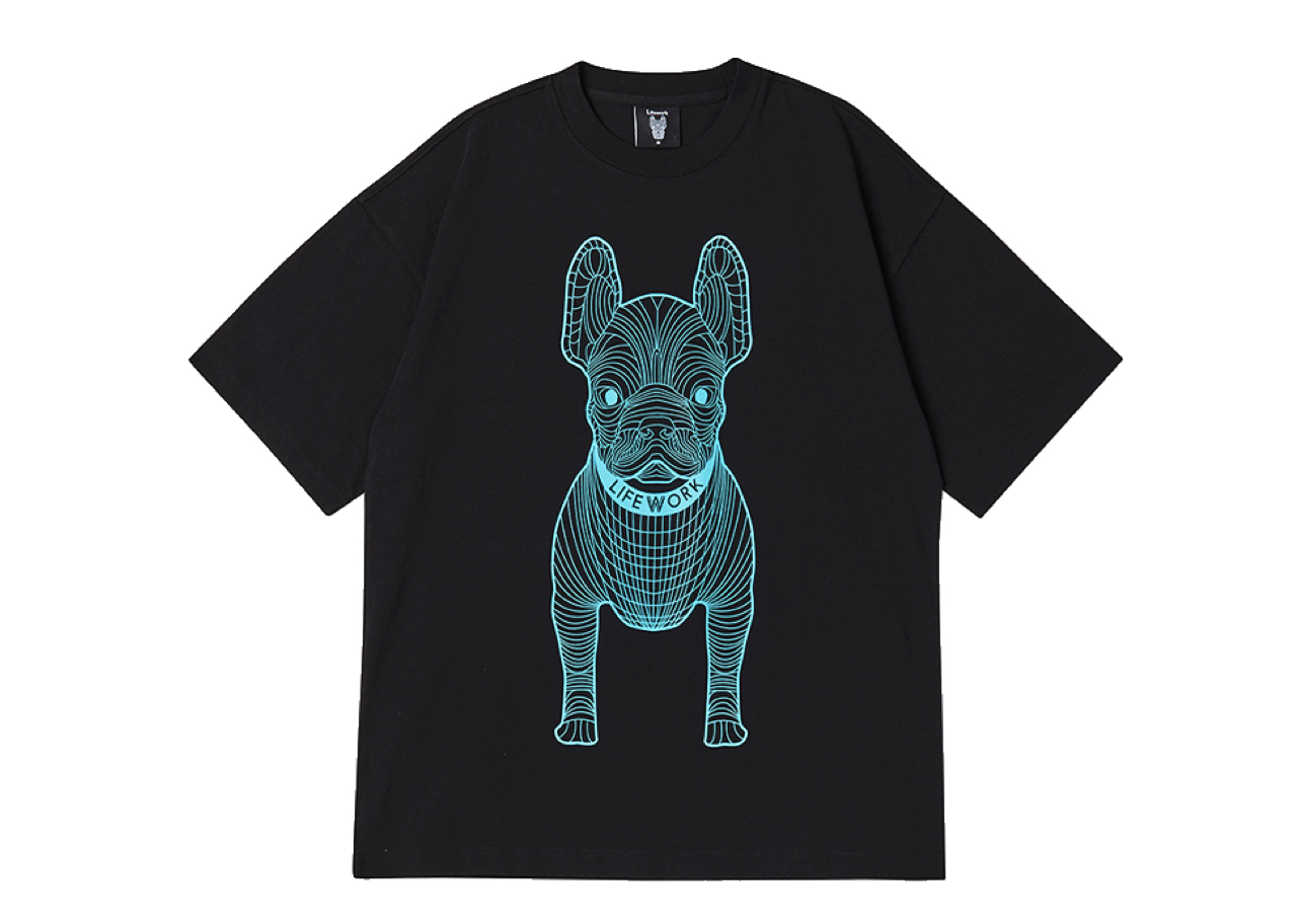 Lifework Big Blue Radog Tee Black