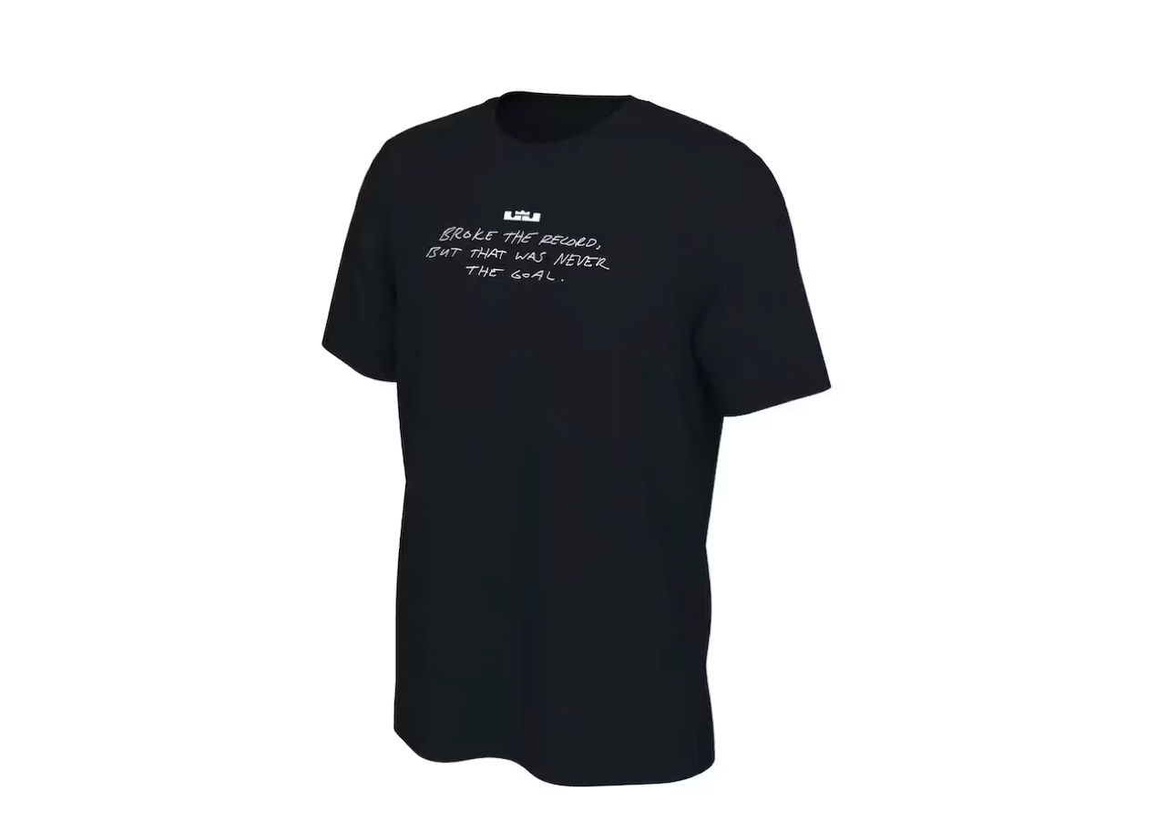 Nike Lebron James Scoring Record T-Shirt Black - photo 2