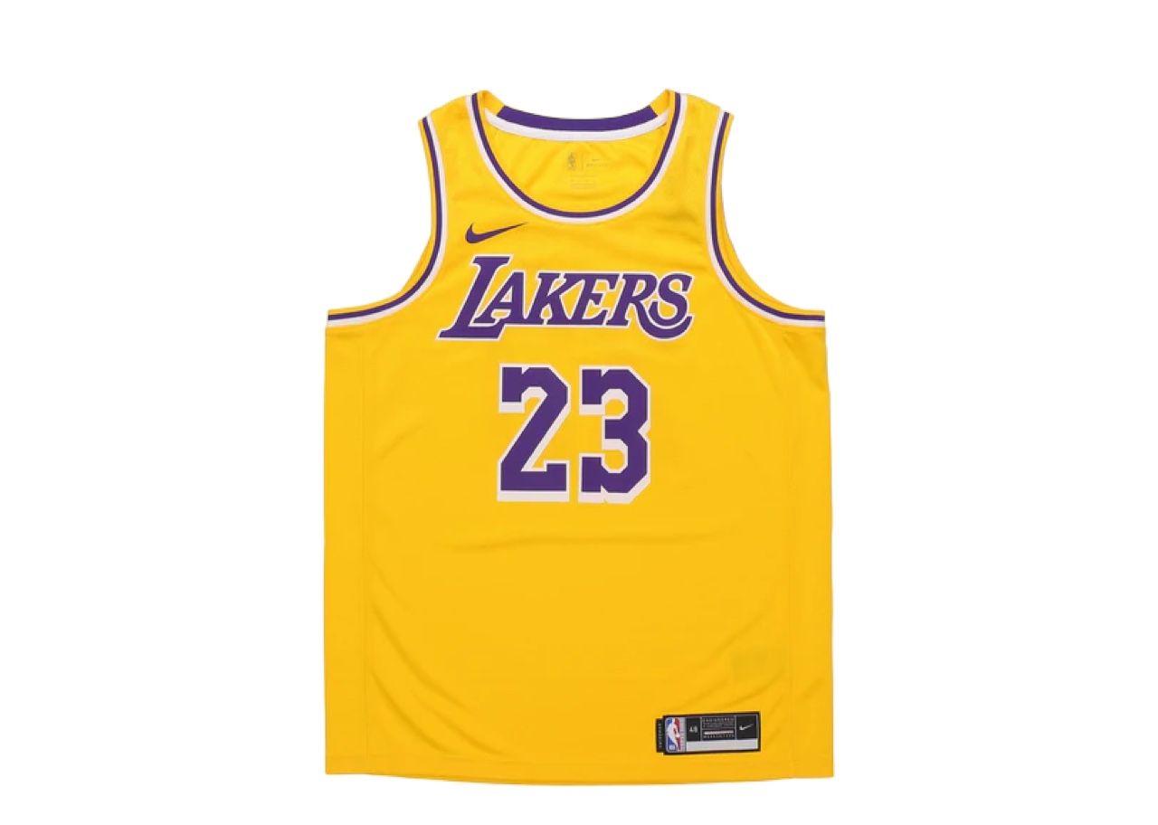 Nike LeBron James Icon Edition Swingman Los Angeles Lakers Yellow