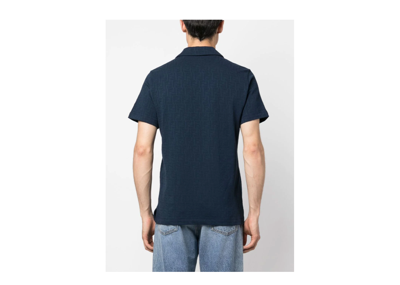Fendi All Over Logo Polo Shirt (M) - photo 2