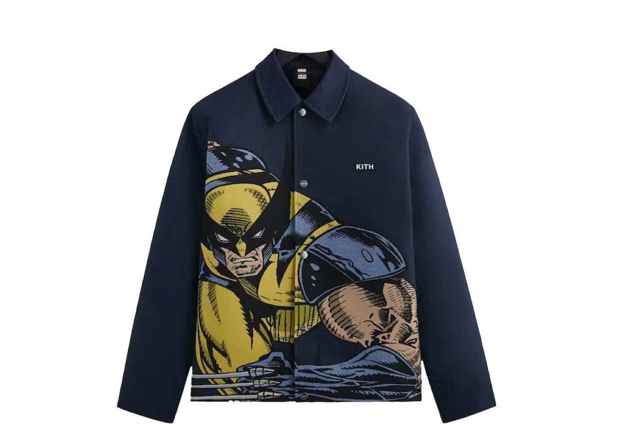 Kith x Marvel X-Men Wolverine Tapestry Coaches Jacket