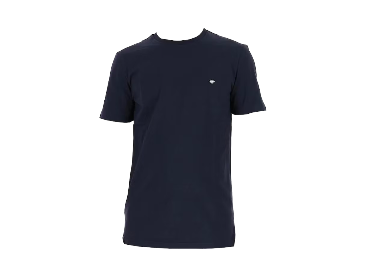 Dior Dior Bee Embroidered T-Shirt Navy/White
