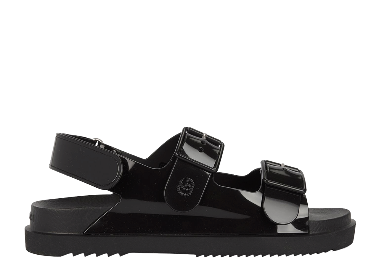 Gucci Rubber Dad Sandals Black