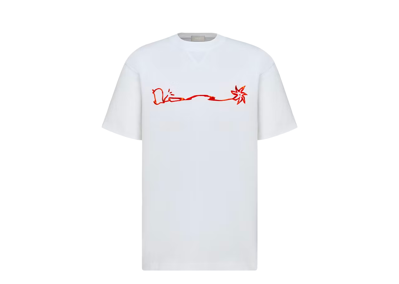 Dior X CACTUS JACK Oversized T-Shirt White/Red