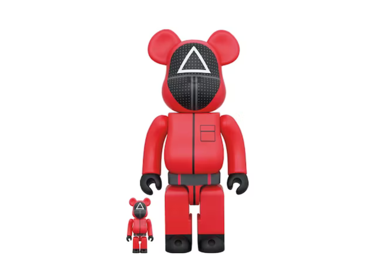 Bearbrick x Squid Game Guard (Triangle) 100% & 400% Set