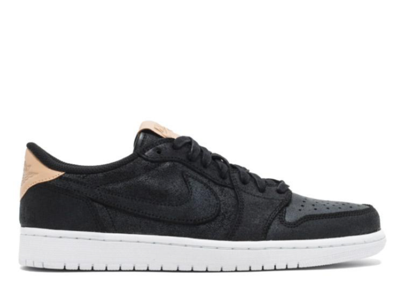 Air Jordan 1 Retro Low OG Black Vachetta