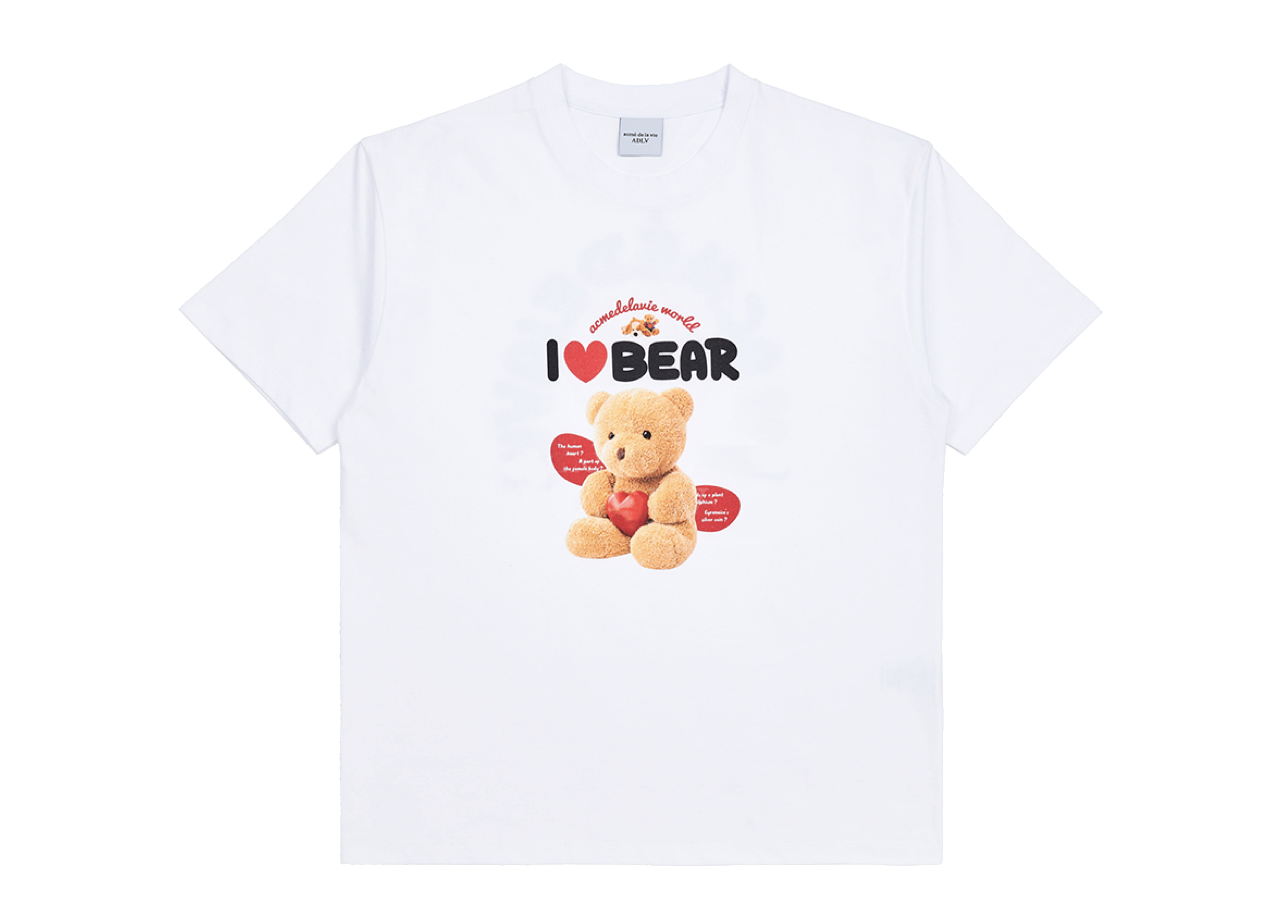Acme De La Vie I Love Teddy Bear Tee White - photo 2