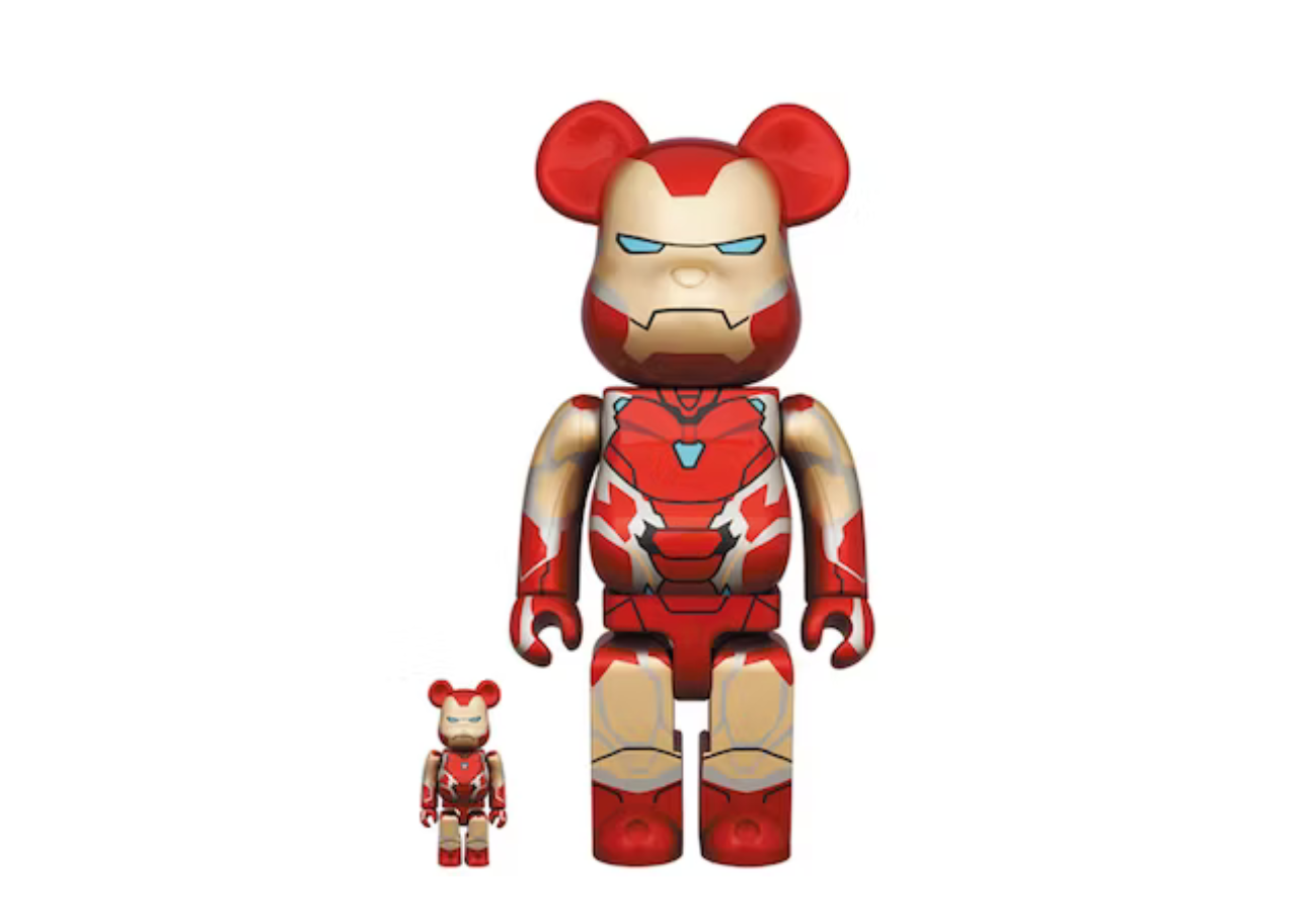 Bearbrick x Marvel Iron Man Mark 85 100% & 400% Set